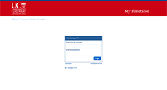 Desktop Screenshot of mytimetable.canterbury.ac.nz